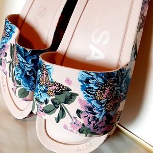 Sz 10 New Melissa Butterfly slide sandals